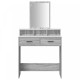 Sonata H Тоалетка с чекмеджета Сив Сонома 79x41x140 см