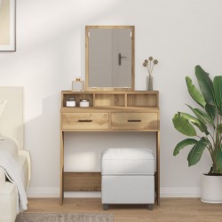 Супер тоалетна масичка с чекмеджета Занаятчийски дъб 79x41x140 см - Sonata H