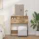 Супер тоалетна масичка с чекмеджета Занаятчийски дъб 79x41x140 см