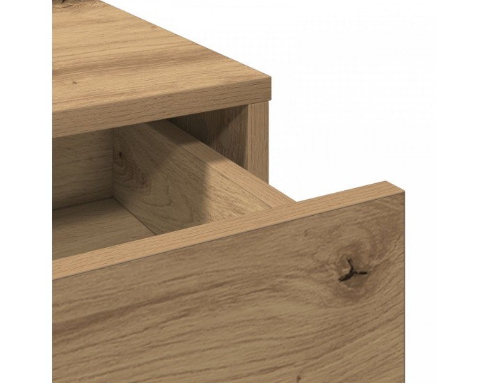 Супер тоалетна масичка с чекмеджета Занаятчийски дъб 79x41x140 см