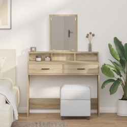 Sonata H Тоалетка с чекмеджета Сонома дъб 100x41x140 см - Măsuțe de toaletă și oglinzi