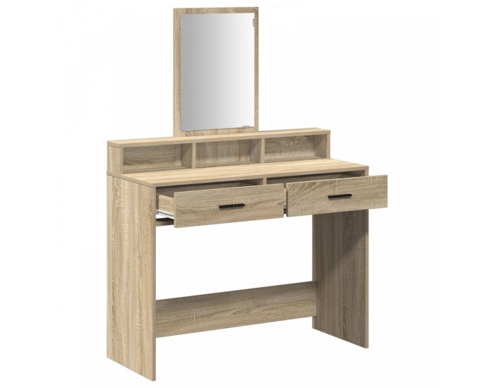 Sonata H Тоалетка с чекмеджета Сонома дъб 100x41x140 см