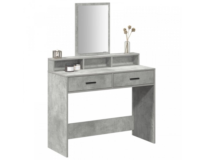 Sonata H Тоалетка с чекмеджета Цветен бетон 100x41x140 см
