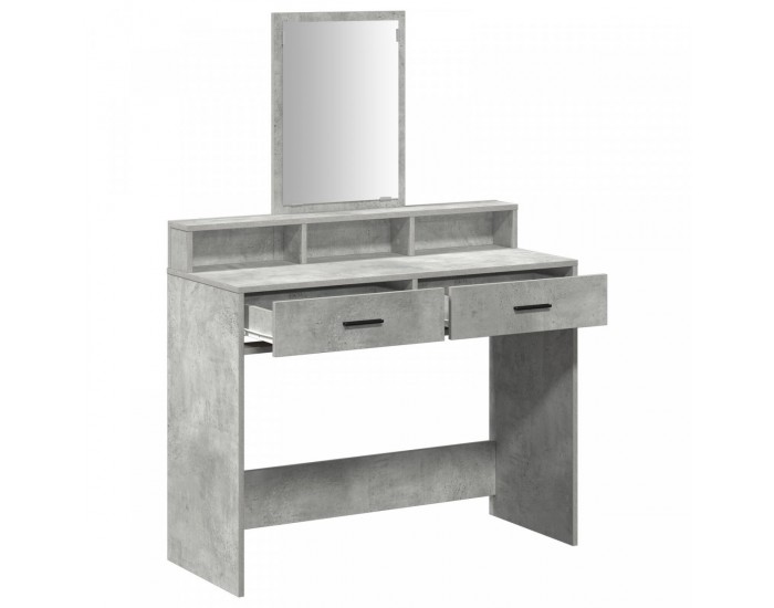 Sonata H Тоалетка с чекмеджета Цветен бетон 100x41x140 см