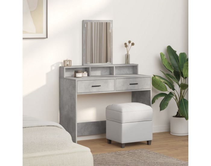 Sonata H Тоалетка с чекмеджета Цветен бетон 100x41x140 см