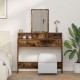 Sonata H Тоалетка с чекмеджета - Опушен дъб, 100x41x140 см