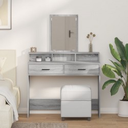 Sonata H Тоалетка с чекмеджета Сиво Сонома 100x41x140 см - Măsuțe de toaletă și oglinzi