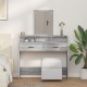 Sonata H Тоалетка с чекмеджета Сиво Сонома 100x41x140 см