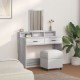 Sonata H Тоалетка с чекмеджета Сиво Сонома 100x41x140 см