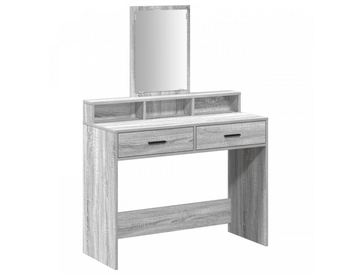 Sonata H Тоалетка с чекмеджета Сиво Сонома 100x41x140 см