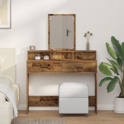 Sonata H Тоалктна маса с чекмеджета Старо дърво 100x41x140 см - Măsuțe de toaletă și oglinzi