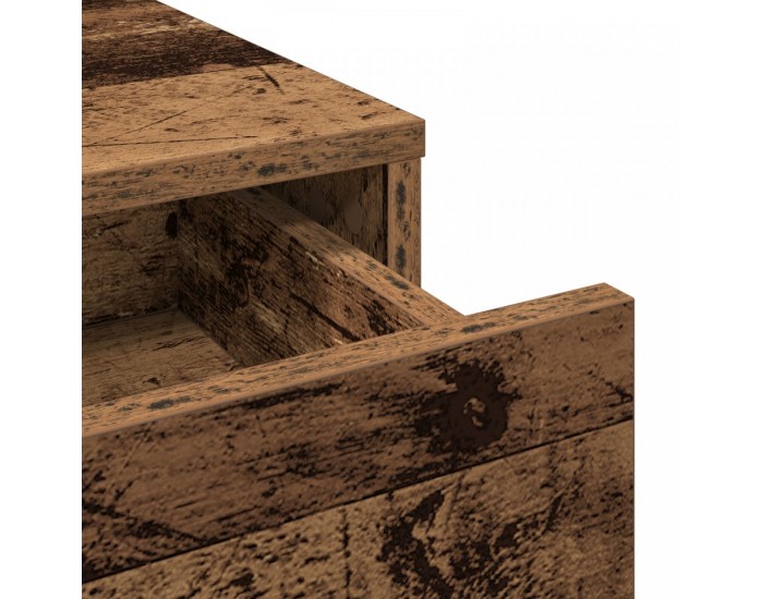 Sonata H Тоалктна маса с чекмеджета Старо дърво 100x41x140 см