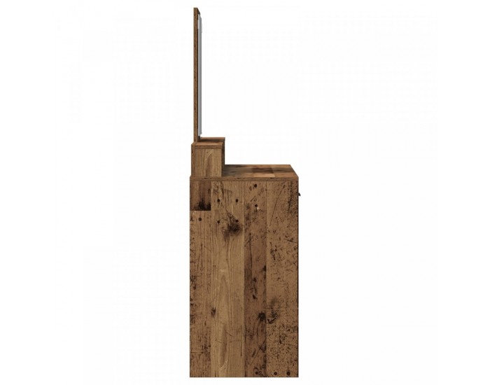 Sonata H Тоалктна маса с чекмеджета Старо дърво 100x41x140 см