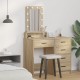 Sonata H Тоалетка  с LED лампи - Дъб Сонома - 50x41x140 см