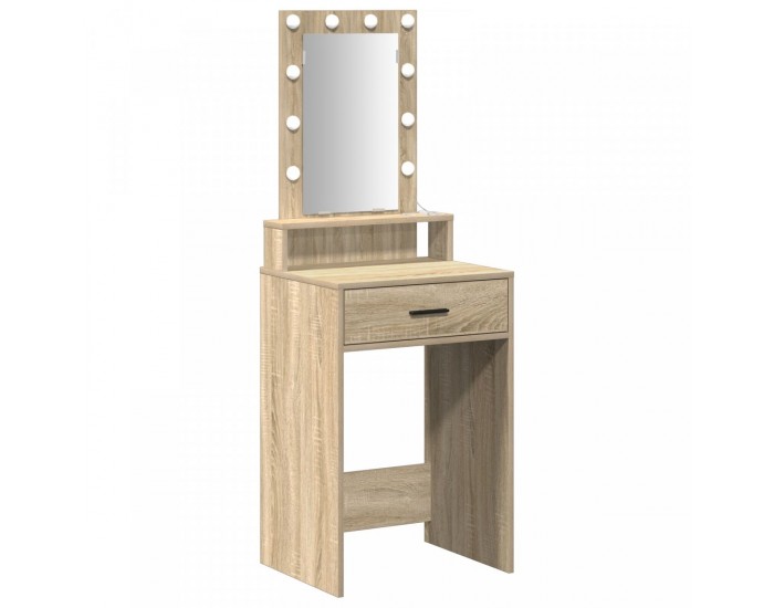 Sonata H Тоалетка  с LED лампи - Дъб Сонома - 50x41x140 см