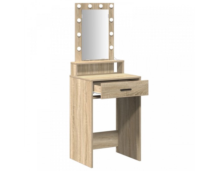Sonata H Тоалетка  с LED лампи - Дъб Сонома - 50x41x140 см