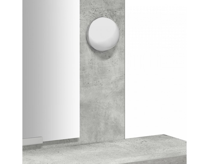 Sonata H Тоалетка с LED светлини Сиво бетон 50x41x140 см