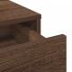 Sonata H Тоалетна маса с LED светлини Кафяв дъб 50x41x140 см