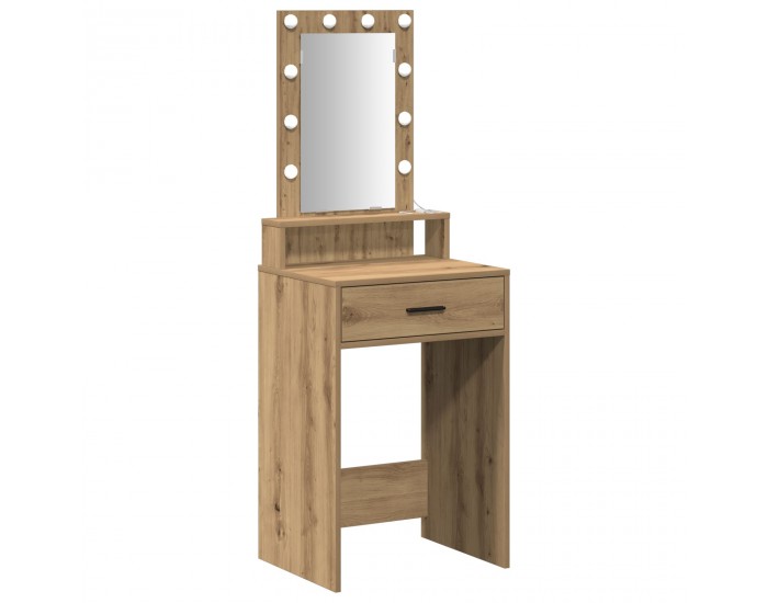 Sonata H Тоалетка с LED лампи Дъб Артезиан 50x41x140 см