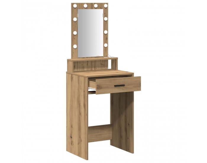 Sonata H Тоалетка с LED лампи Дъб Артезиан 50x41x140 см