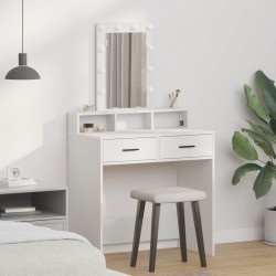 Sonata H Тоалетка с LED лампи Бяло 79x41x140 см - Măsuțe de toaletă și oglinzi