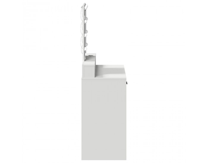 Sonata H Тоалетка с LED лампи Бяло 79x41x140 см