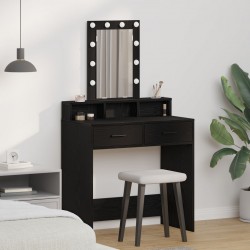 Sonata H Тоалетка с LED лампи, Черен дъб, 79x41x140 см - Măsuțe de toaletă și oglinzi