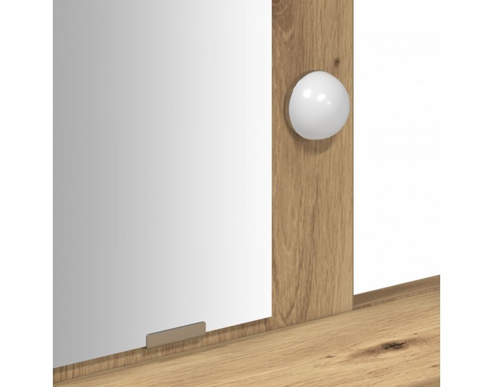 Sonata H Тоалетка с LED светлина от дърво 79x41x140 см