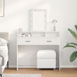 Sonata H Тоалетна маса Бяла МДФ 100 x 41 x 140 см Тоалетна маса - Măsuțe de toaletă și oglinzi
