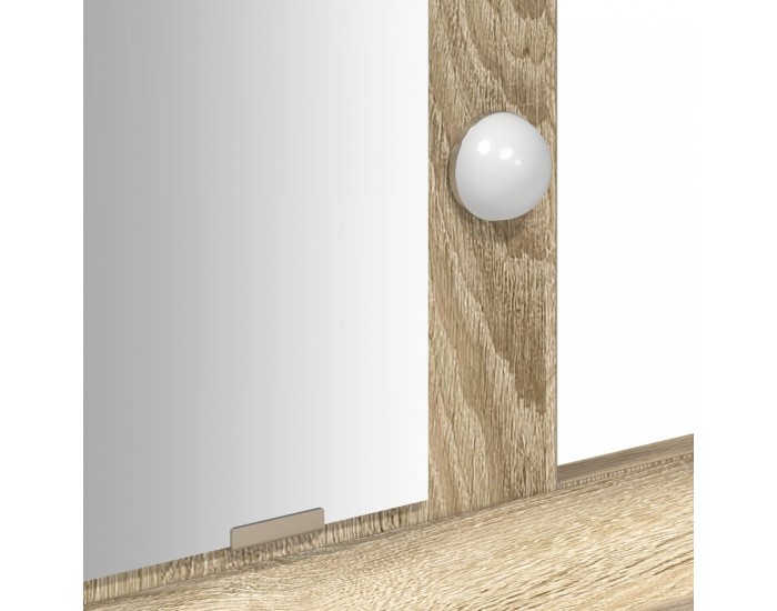 Sonata H Тоалетка с LED светлини Сонома дъб 100x41x140 см