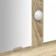 Sonata H Тоалетка с LED светлини Сонома дъб 100x41x140 см
