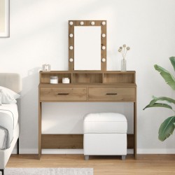 Sonata H Тоалетка с LED осветление Дъб Artisan 100x41x140 см - Măsuțe de toaletă și oglinzi