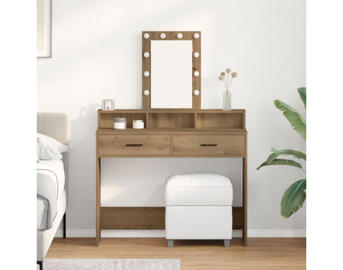 Sonata H Тоалетка с LED осветление Дъб Artisan 100x41x140 см