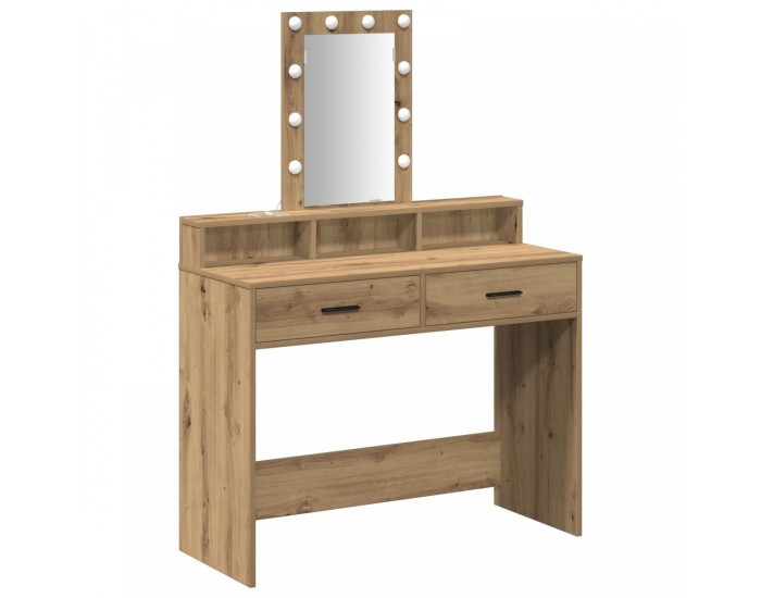 Sonata H Тоалетка с LED осветление Дъб Artisan 100x41x140 см