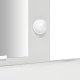 Sonata H Тоалетна масичка с LED светлини Бяла 102x33x135 см