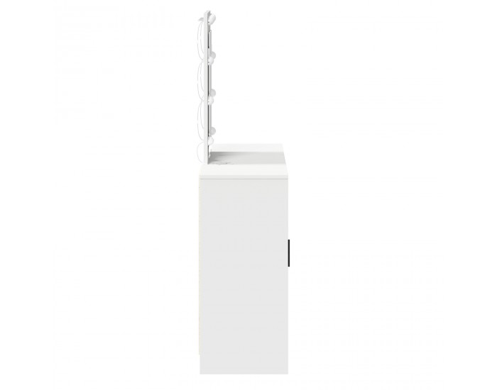 Sonata H Тоалетна масичка с LED светлини Бяла 102x33x135 см