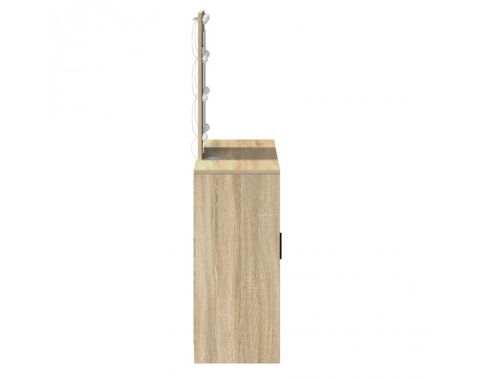 Sonata H Масичка за грим с LED осветление в Sonoma Oak, 102x33x135 см