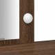 Sonata H Тоалетка с LED светлини Кафяв дъб 102x33x135 см
