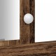 Sonata H Тоалетка с LED светлини стара дървесина 102x33x135 см