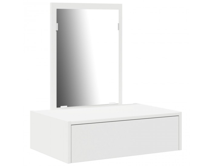 Sonata H Стенен тоалетна масичка Бяло 60x40x70 см