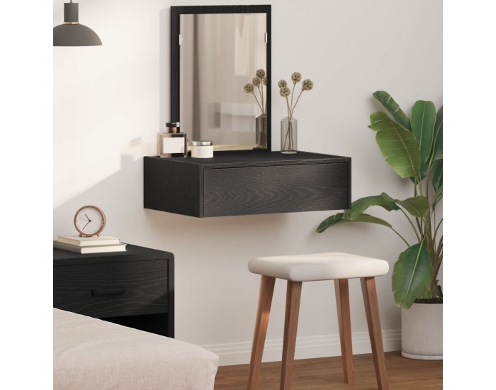 Sonata H Тоалетка за стена Черен дъб 60x40x70 см