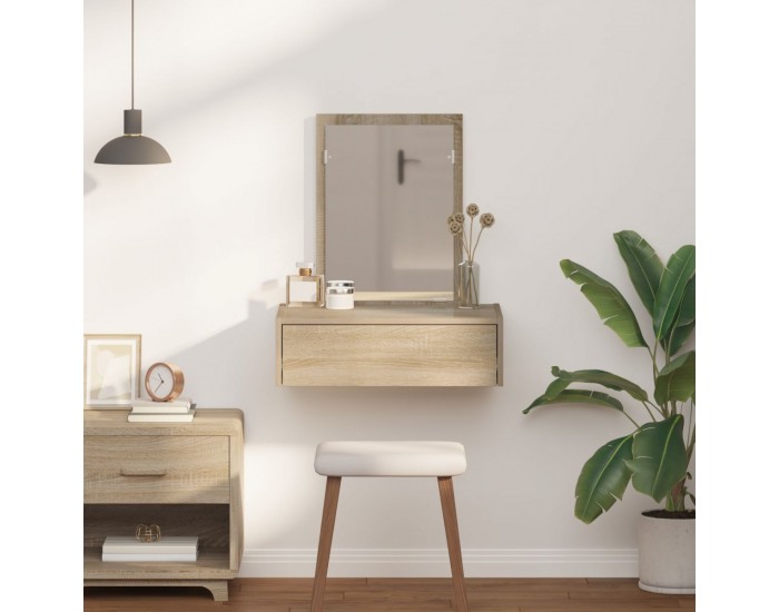 Sonata H Стенна тоалетка от дъб Сонома 60x40x70 см
