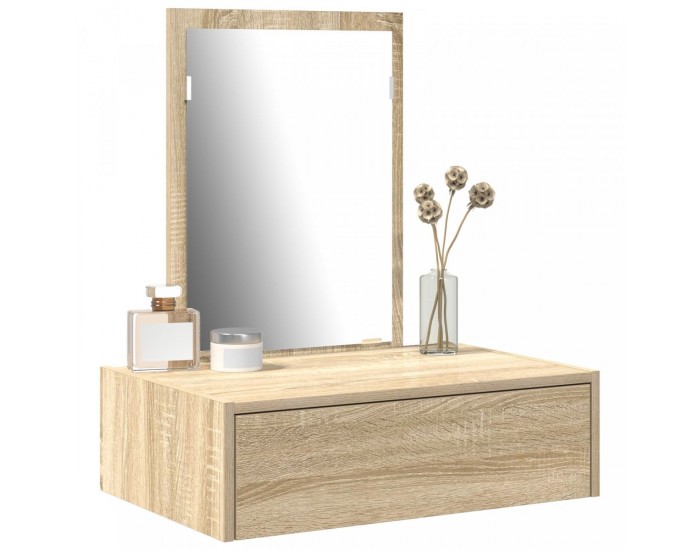 Sonata H Стенна тоалетка от дъб Сонома 60x40x70 см