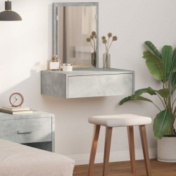 Sonata H Стенна тоалетна маса Бетонно сиво 60x40x70 см - Măsuțe de toaletă și oglinzi