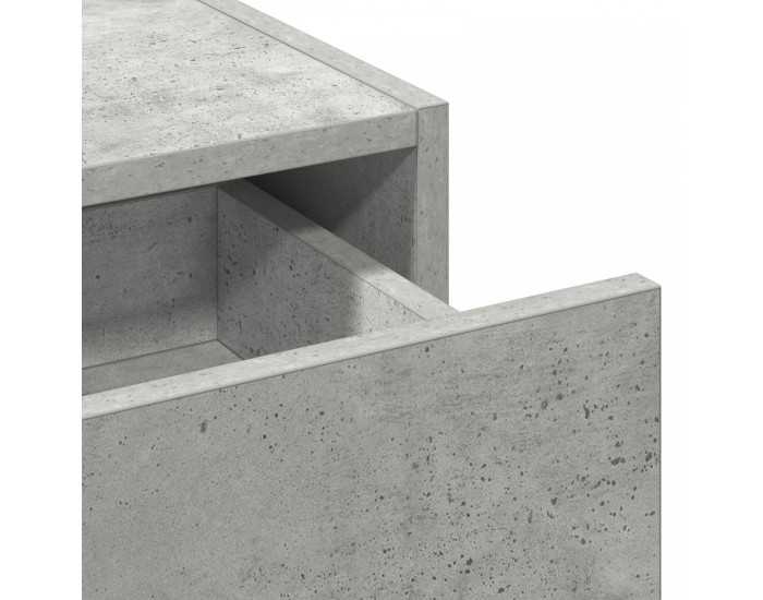 Sonata H Стенна тоалетна маса Бетонно сиво 60x40x70 см