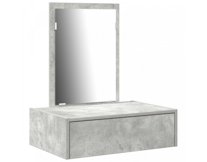 Sonata H Стенна тоалетна маса Бетонно сиво 60x40x70 см