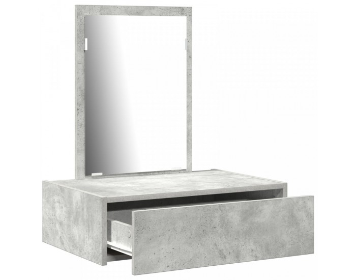 Sonata H Стенна тоалетна маса Бетонно сиво 60x40x70 см