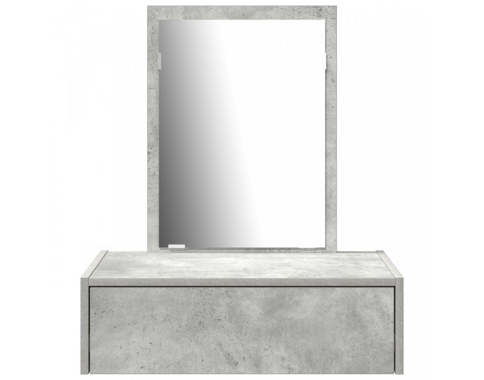 Sonata H Стенна тоалетна маса Бетонно сиво 60x40x70 см