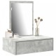 Sonata H Стенна тоалетна маса Бетонно сиво 60x40x70 см