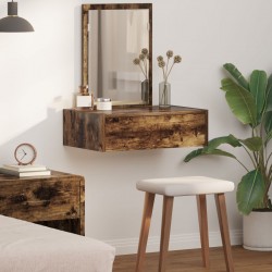 Sonata H Стенна Тоалетна Масичка Опушен дъб 60x40x70 см - Măsuțe de toaletă și oglinzi